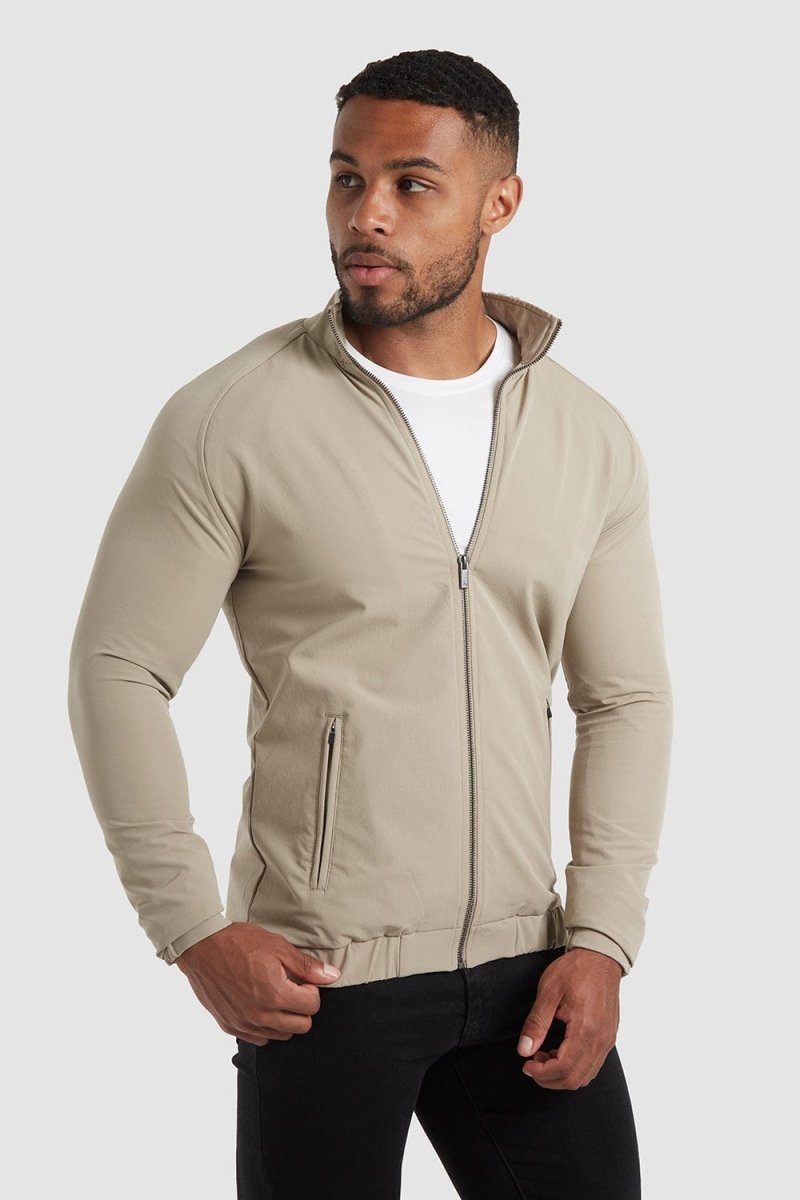 Harrington Jacket in Stone - TAILORED ATHLETE - USA