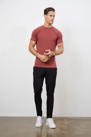 Athletic Fit T-Shirt in Faded Terracotta - TAILORED ATHLETE - USA