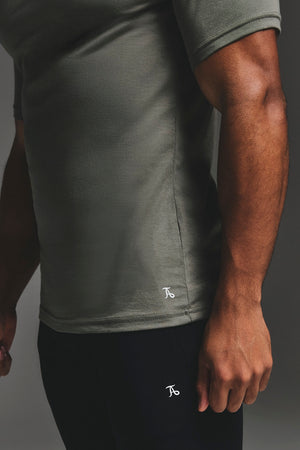 Essential Training Top in Khaki - TAILORED ATHLETE - USA