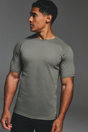 Essential Training Top in Khaki - TAILORED ATHLETE - USA