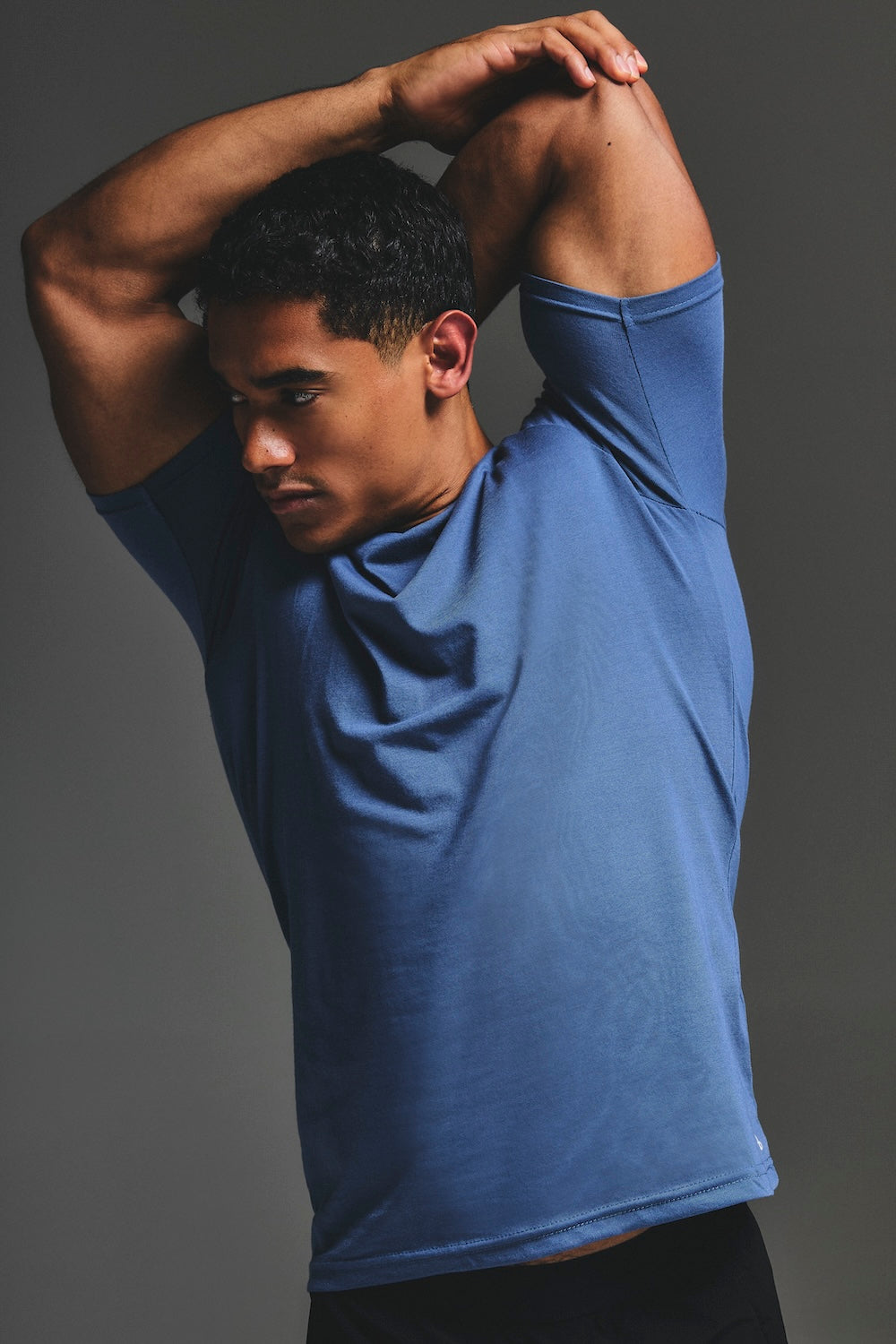 Essential Training Top in Slate Blue - TAILORED ATHLETE - USA