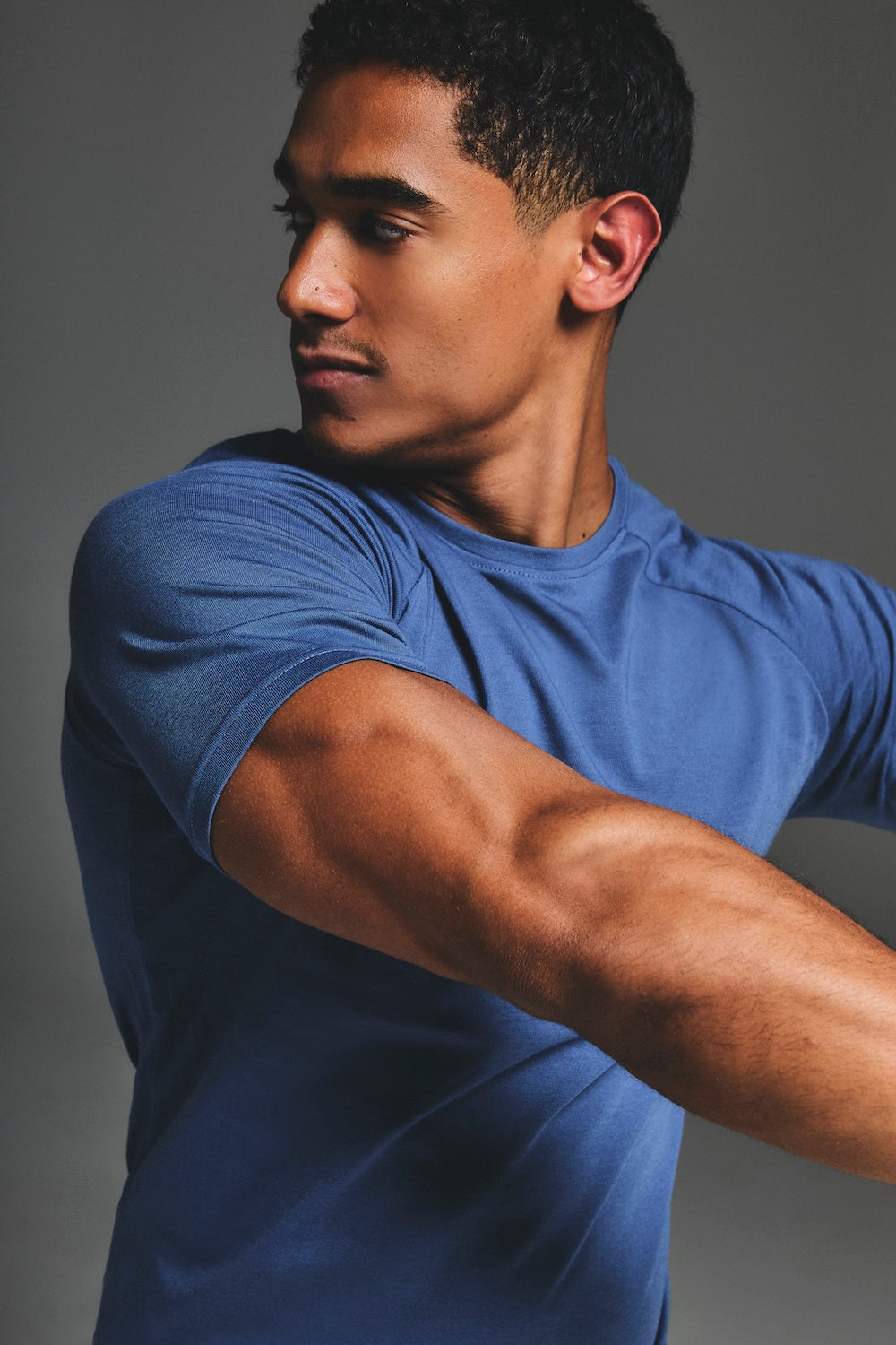 Essential Training Top in Slate Blue - TAILORED ATHLETE - USA