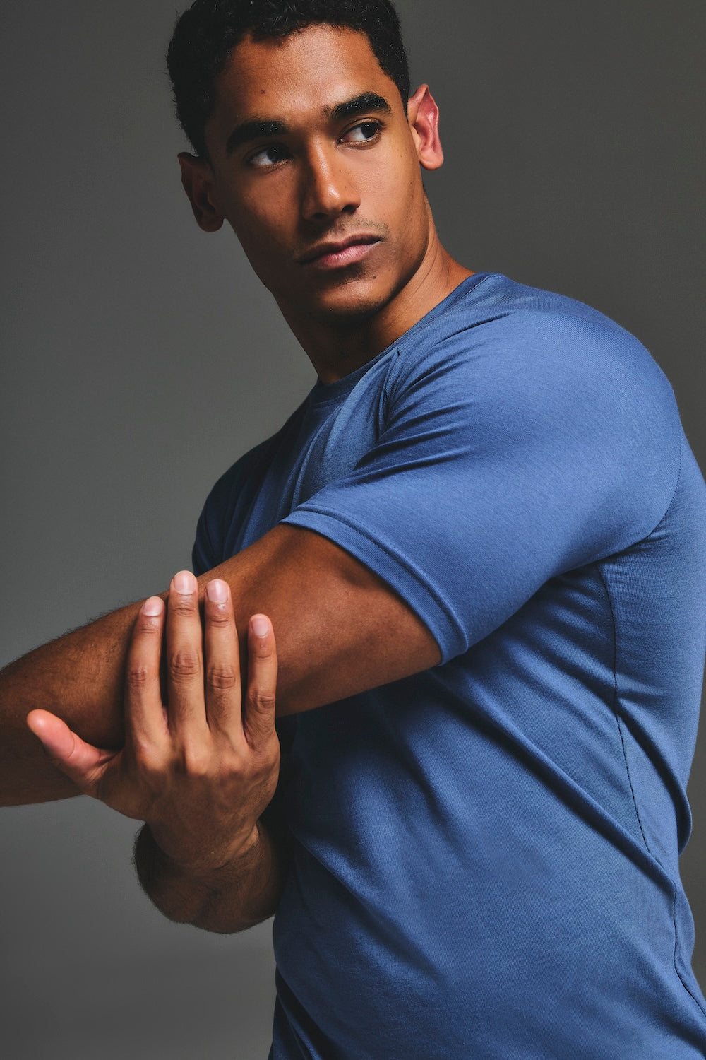 Essential Training Top in Slate Blue - TAILORED ATHLETE - USA