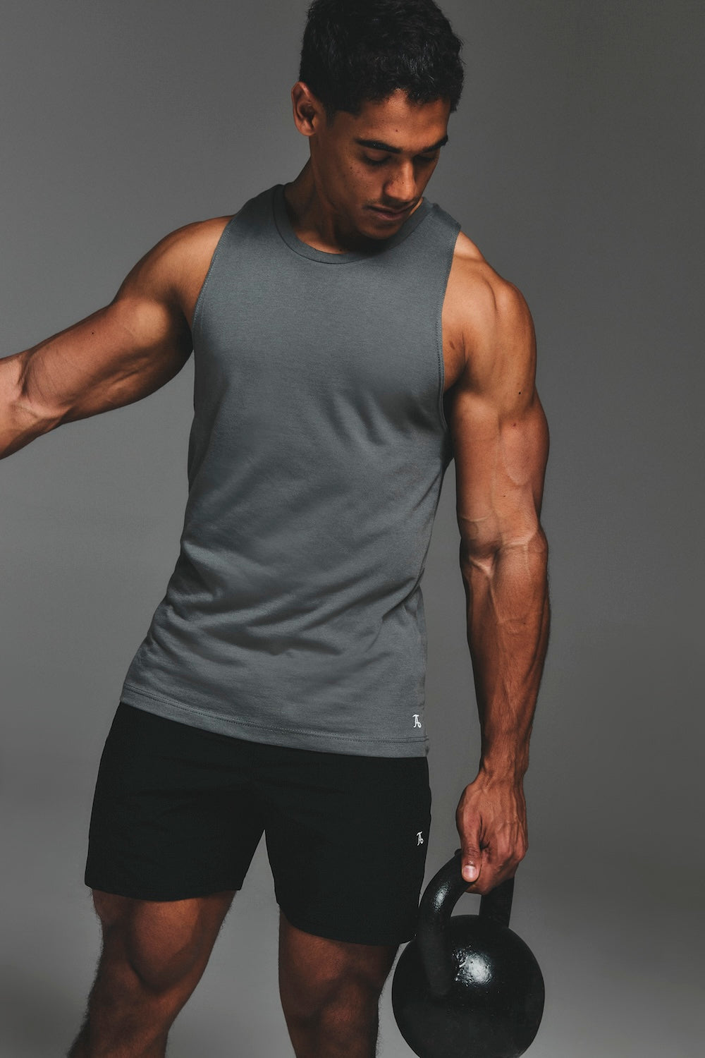 Essential Training Tank Top in Charcoal - TAILORED ATHLETE - USA