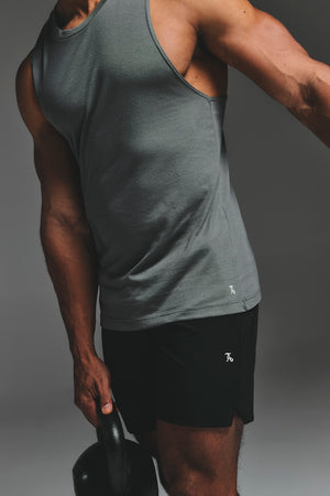 Essential Training Tank Top in Charcoal - TAILORED ATHLETE - USA