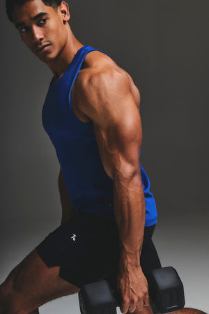 Essential Training Tank Top in Cobalt Blue - TAILORED ATHLETE - USA