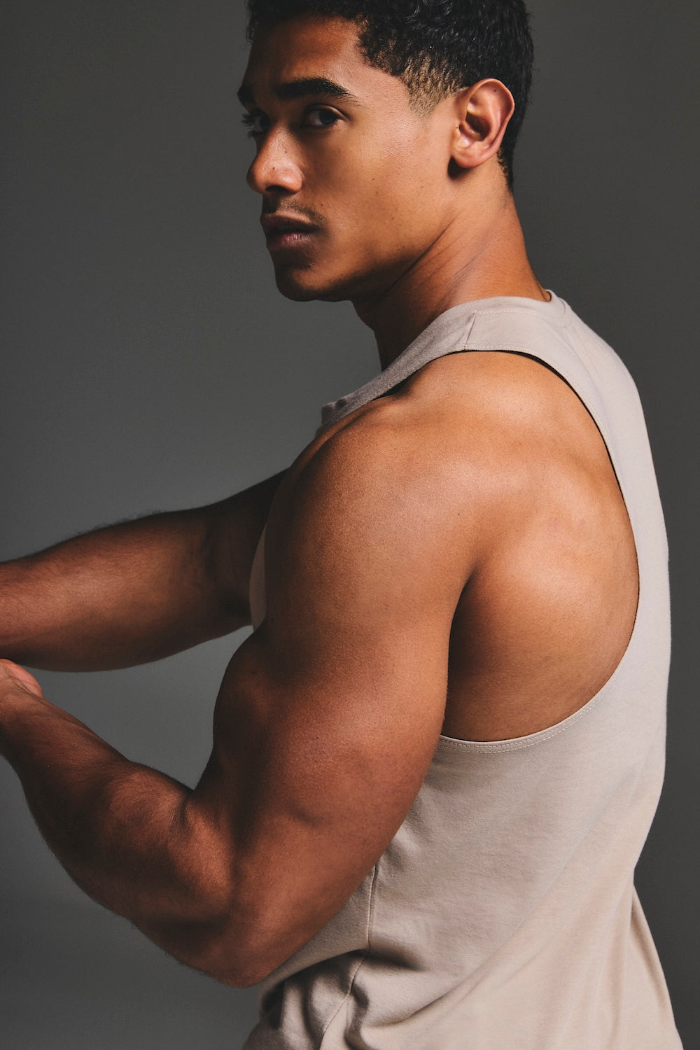 Essential Training Tank Top in Sand - TAILORED ATHLETE - USA