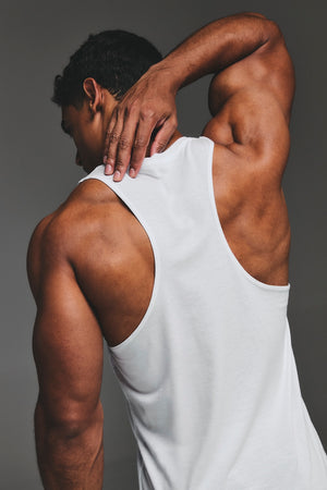 Essential Training Tank Top in White - TAILORED ATHLETE - USA