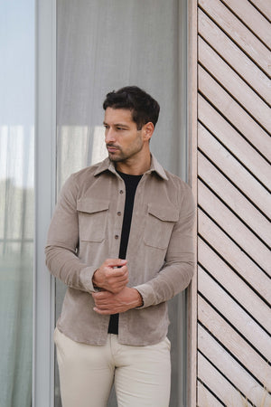 Cord Overshirt in Mole - TAILORED ATHLETE - USA