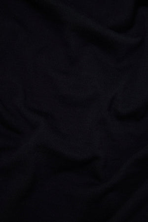 Pure Cotton Knitted V-Neck Sweater in Black - TAILORED ATHLETE - USA