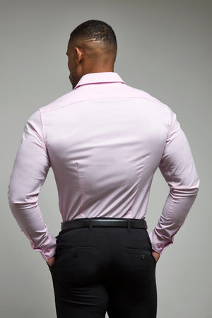Athletic Fit Dress Shirt in Pink - TAILORED ATHLETE - USA