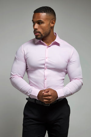 Athletic Fit Dress Shirt in Pink - TAILORED ATHLETE - USA