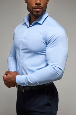 Athletic Fit Dress Shirt in Light Blue - TAILORED ATHLETE - USA