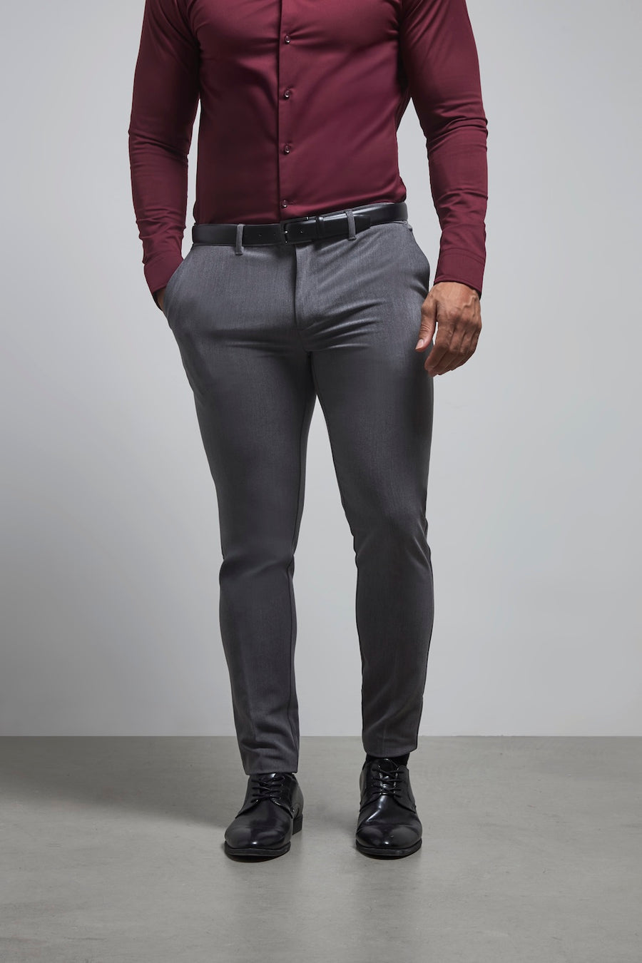 Athletic Fit Essential Pants in Charcoal - TAILORED ATHLETE - USA