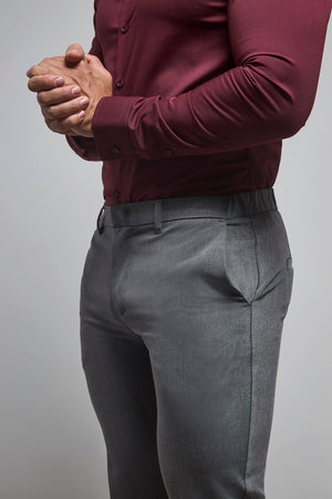 Athletic Fit Essential Pants in Charcoal - TAILORED ATHLETE - USA
