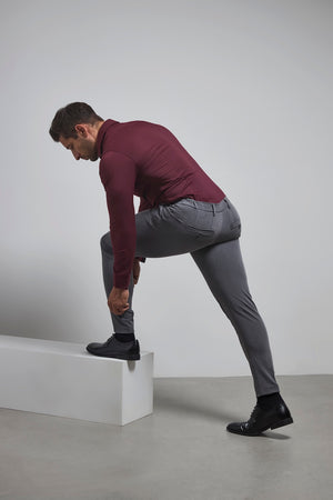 Athletic Fit Essential Pants in Charcoal - TAILORED ATHLETE - USA