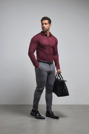 Athletic Fit Essential Pants in Charcoal - TAILORED ATHLETE - USA