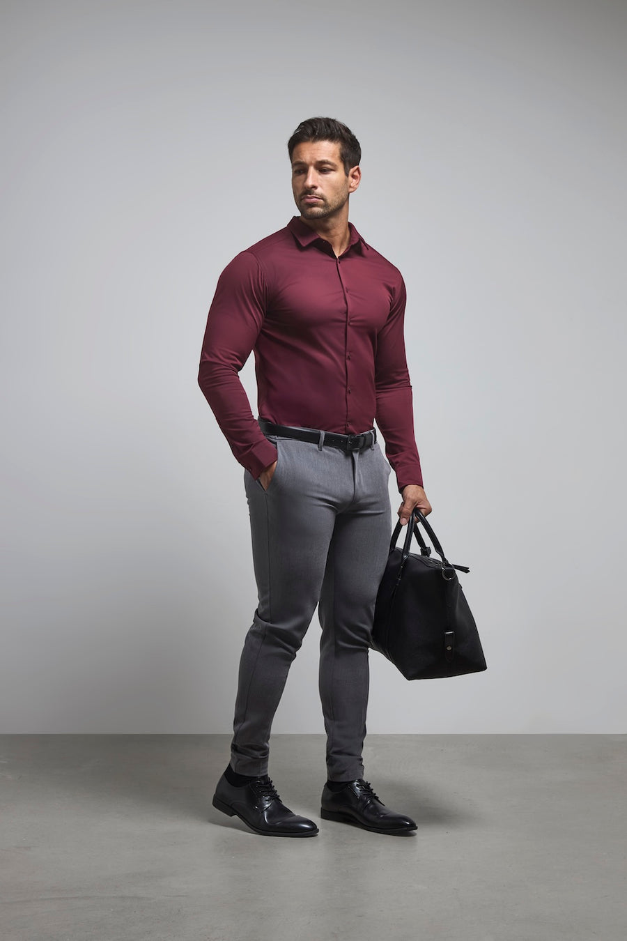 Athletic Fit Essential Pants in Charcoal - TAILORED ATHLETE - USA