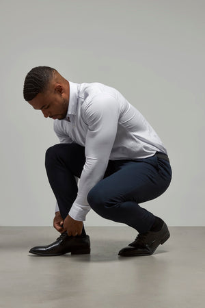 Athletic Fit Essential Pants in Navy - TAILORED ATHLETE - USA