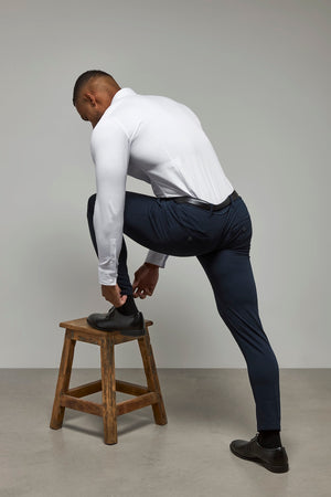 Athletic Fit Essential Pants in Navy - TAILORED ATHLETE - USA