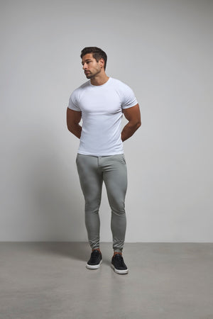Everyday Tech Pants in Soft Grey - TAILORED ATHLETE - USA