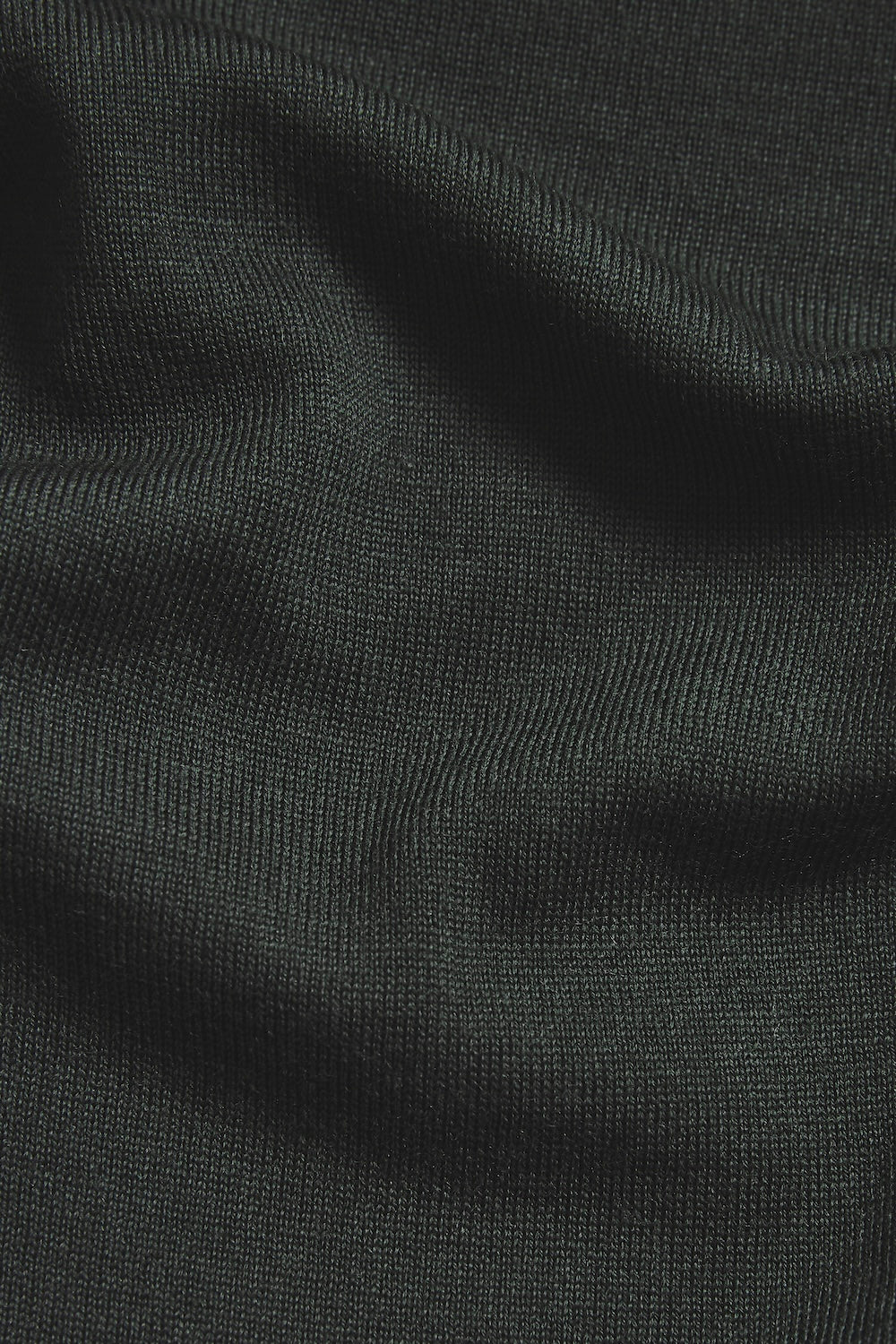 Extra Fine Merino Wool Crew Neck Sweater in Dark Evergreen - TAILORED ATHLETE - USA