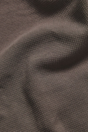 Heavy Weight Textured Crew Neck in Soft Khaki - TAILORED ATHLETE - USA