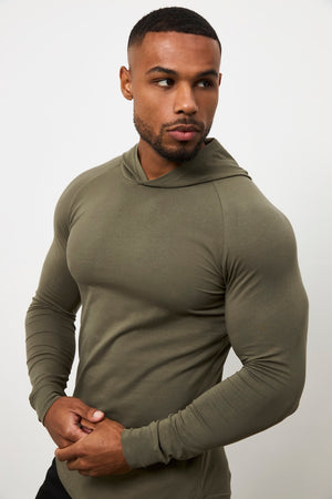 Hooded Top in Khaki - TAILORED ATHLETE - USA