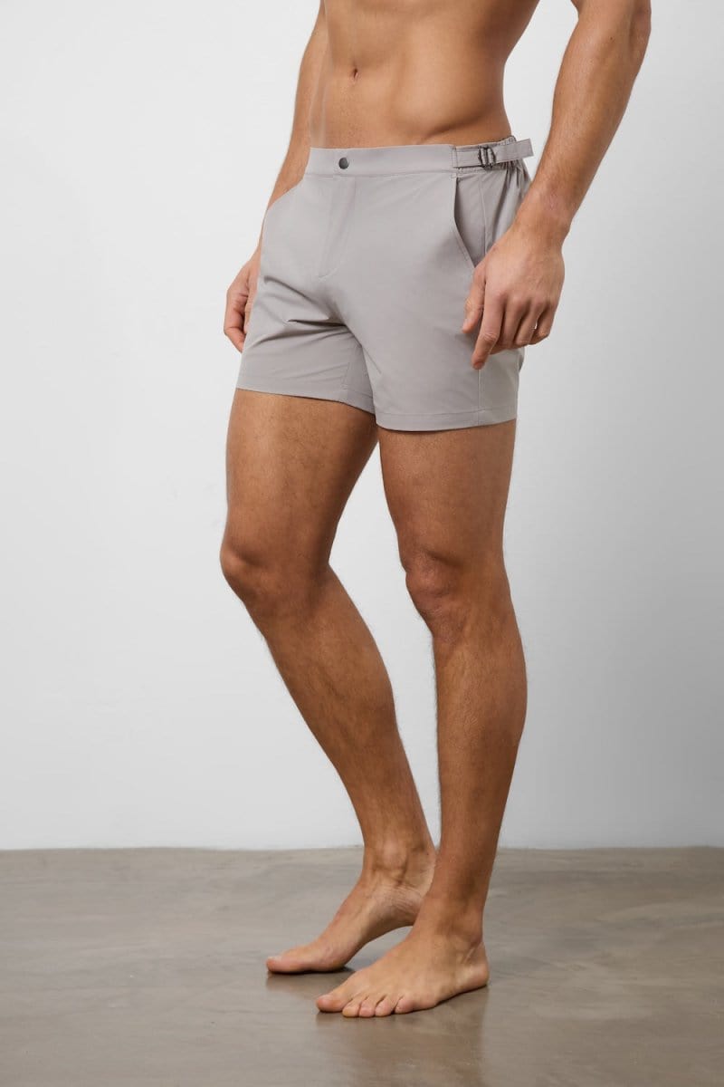 Hybrid Swim Short in Dark Putty - TAILORED ATHLETE - USA