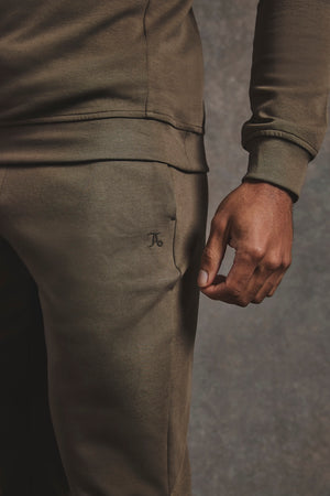 Interlock Sweat Jogger in Deep Khaki - TAILORED ATHLETE - USA