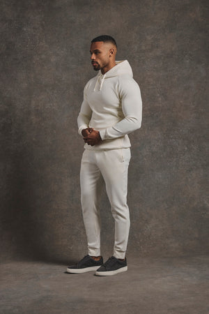 Interlock Hoodie Sweat in Winter White - TAILORED ATHLETE - USA