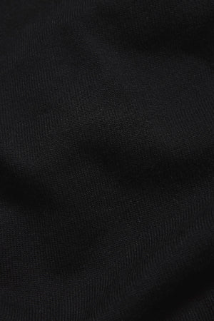 Knitted Half Zip Neck Polo in Black - TAILORED ATHLETE - USA