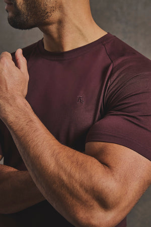 Athletic Fit T-Shirt in Bordeaux - TAILORED ATHLETE - USA