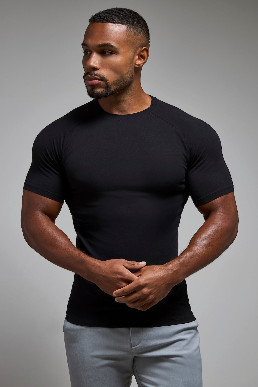 Athletic Fit T-Shirt in Black - TAILORED ATHLETE - USA