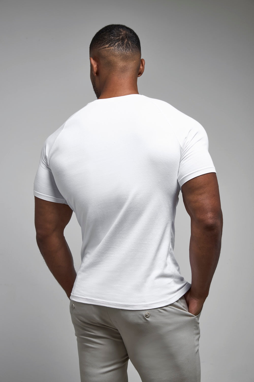 Athletic Fit T-Shirt in White - TAILORED ATHLETE - USA