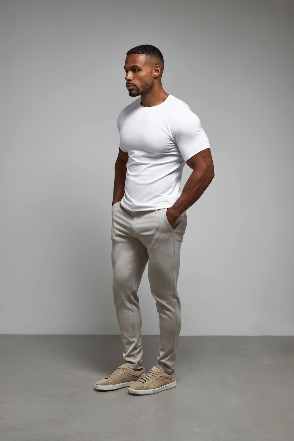 Athletic Fit T-Shirt in White - TAILORED ATHLETE - USA