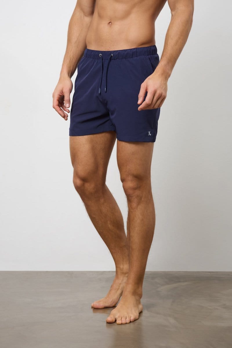 Quick Dry Plain Swim Short in Navy - TAILORED ATHLETE - USA