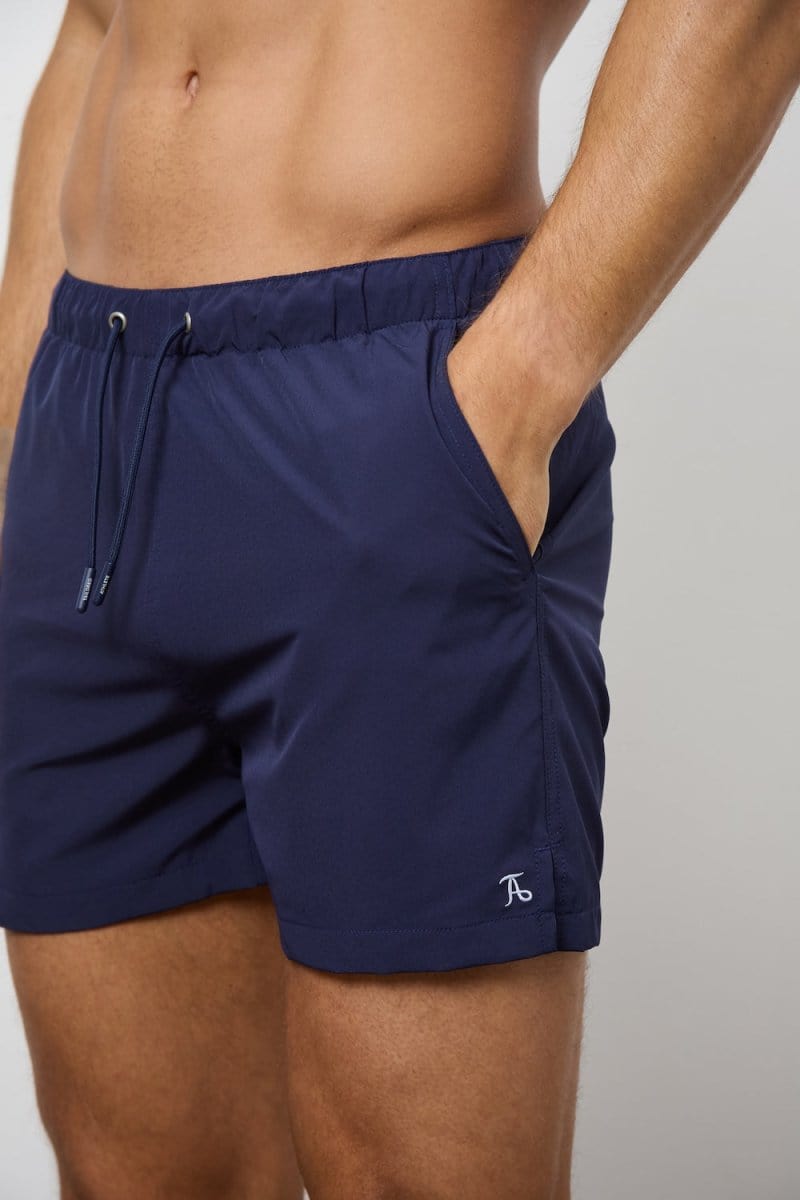 Quick Dry Plain Swim Short in Navy - TAILORED ATHLETE - USA