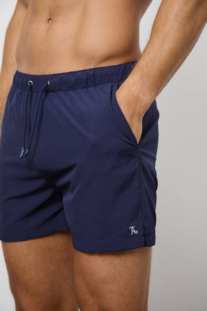 Quick Dry Plain Swim Short in Navy - TAILORED ATHLETE - USA