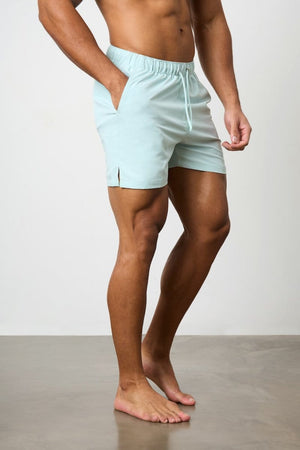 Plain Swim Short in Soft Aqua - TAILORED ATHLETE - USA