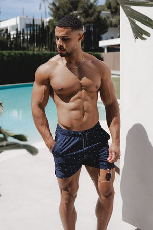 Printed Medallion Swim Short - TAILORED ATHLETE - USA