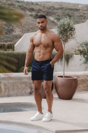 Athletic Fit Chino Shorts 5" in Navy - TAILORED ATHLETE - USA
