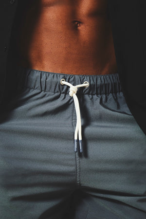 Quick Dry Plain Swim Shorts in Graphite - TAILORED ATHLETE - USA