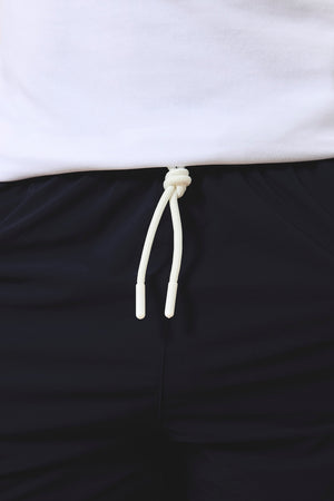 Quick Dry Piped Swim Shorts in Navy - TAILORED ATHLETE - USA