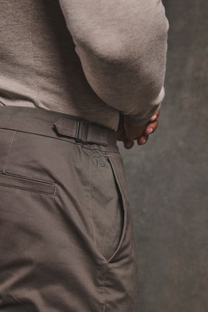 Smart Chino Side Adjuster Pants in Mocha - TAILORED ATHLETE - USA