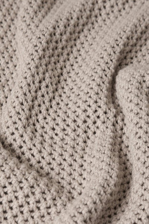 Crochet Knitted Shirt in Neutral - TAILORED ATHLETE - USA