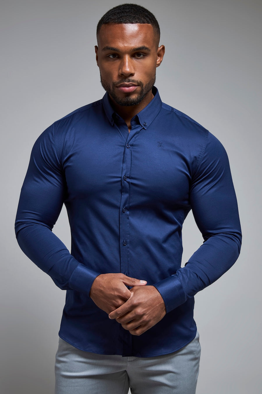 Athletic Fit Signature Shirt 2.0 in French Navy - TAILORED ATHLETE - USA