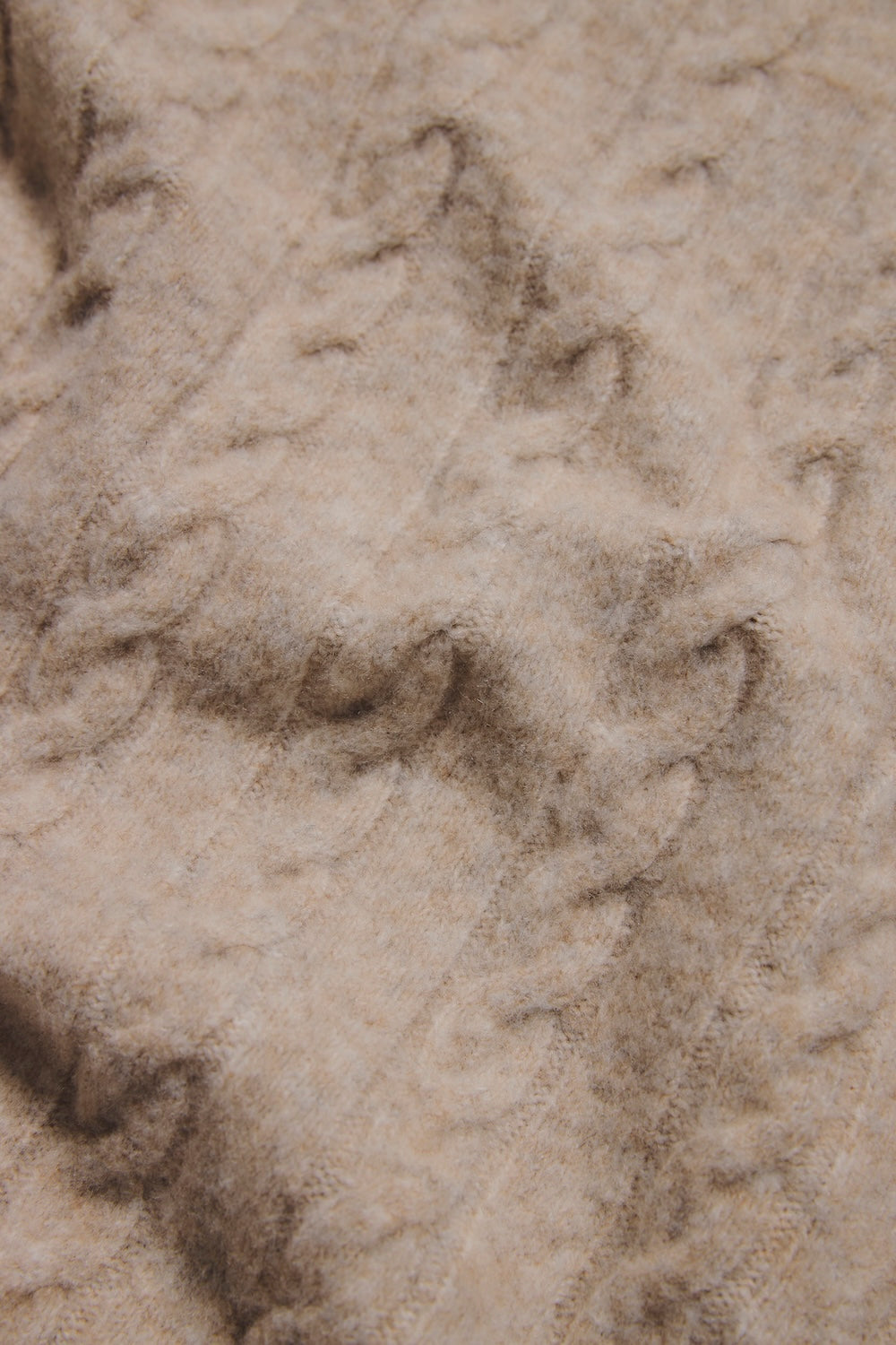 Soft Cable Crew Neck Sweater in Neutral - TAILORED ATHLETE - USA