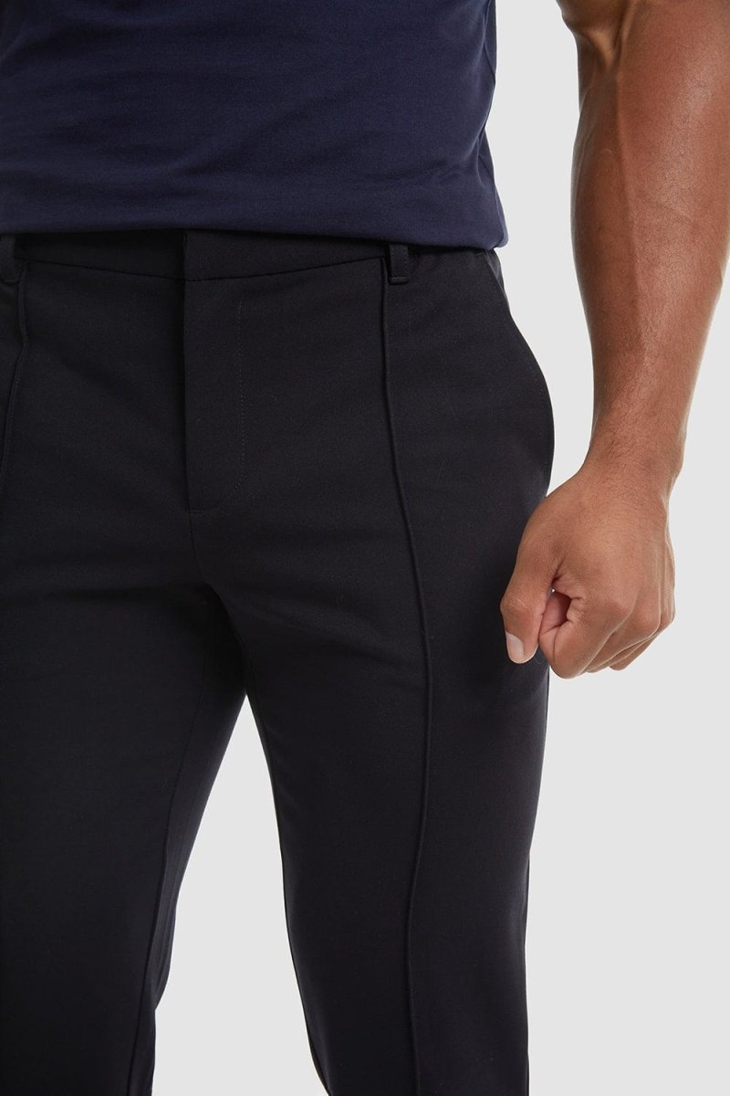Stitched Crease Pants in Navy - TAILORED ATHLETE - USA