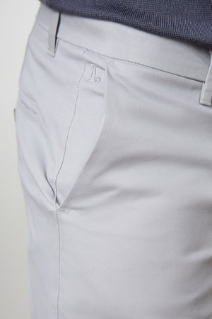 Athletic Fit Chino Shorts 5" in Pale Grey - TAILORED ATHLETE - USA